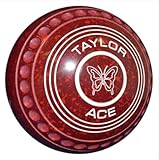 Taylor Bowls Ace Coloured Maroon/Red Bowls - Set of 4, Heavy, Size 2, Progrip, One Colour