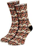 Hippowarehouse Personalised Socks Printed Photo Any Image Here 26.5cm 35cm 40cm One pair of Novelty socks for him