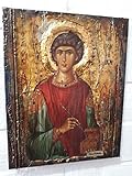 Orthodox Icon Saint St. Panteleimon Russian Greek Byzantine Antique Style Icons