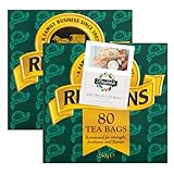 Black Tea Bundle with Ringtons Tea Bags 80 bags 2 Pack + Brightdale Kitchen Booklet