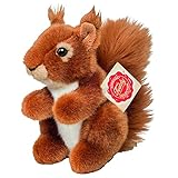 Teddy Hermann 90843 Squirrel 5,5"/14 cm, Soft Toy, Plush Toy
