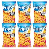 Fripsy Potato crisps Potato Sticks HACCP Halal Certified 120g (6 Pack, Cheese)