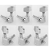 Musiclily 3x3 Epi Style Sealed Guitar Tuners Tuning Pegs Keys Machine Heads, Big Button Chrome
