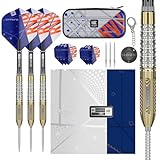 Target Darts Raymond van Barneveld Chrono Steel Tip Swiss Point Darts, 95% Tungsten Dart Set, 25G | Includes Dart Storage Case Takoma Wallet, Extra Dart Flights, Swiss Dart Points & Swiss Point Tool