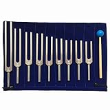 Solfeggio Tuning Forks Kit, 9-Piece Healing Forks with Silicone Hammer Bag for Mind Healing Chakra Sound Therapy (174 Hz, 285 Hz, 396 Hz, 417 Hz, 528 Hz, 639 Hz, 741 Hz, 852 Hz, 963 Hz)