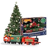 Hornby R9363M Santa's Express Christmas Train Set - Analogue OO Gauge 1:76 Scale Model Railway, Steam Trains Gift for Men - Rechargeable, Tree Decoration, Electric Locomotives for Adults