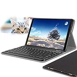 Galaxy Tab A 10.1 2019 Keyboard Case SM-T510/T515, Wineecy PU Leather with Detachable Bluetooth Wireless Keyboard for Samsung Galaxy Tab A 10.1'' 2019 (Galaxy Tab A 10.1 2019, Black)