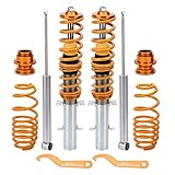 maXpeedingrods Coilovers Lowering Suspension Kits for VW Golf4/for Seat Leon 1M1/for VW New Beetle (9C1, 1C1) - Golden