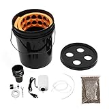 YOUTTOO 4 Holes Hydroponic Bucket System Oxy Pot Bubbler DWC Deep Water Culture Growing Box Kit