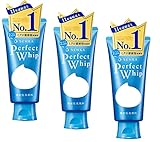 Specialized course Senka Perfect Whip 120g, Hydrating Facial Cleansing Foam, Enriched with Silk and Hyaluronic Acid, Made in Japan, Set of 3
