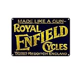 EpochSign Royal Enfield Cycles England Vintage Retro Tin Signmetal tin sign 8x12 inch