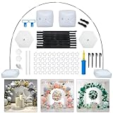 Reusable Balloon Arch Stand Kit with Base, Adjustable Balloon Arch Frame 10FT Wide & 9FT Tall for Graduation Wedding Birthday Baby Shower Party Supplies Halloween Decoraitons (Black)