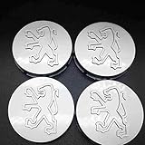 4pcs Car Wheel Center Hub Caps for Peugeot 205 Gti 1.9 60mm, Badges Cap Covers Replacement Part Sunscreen Waterproof Tyres Rims Styling Accessories