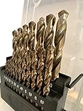 Metric M42 8% Cobalt Twist Drill Bits Set for Stainless Steel and Hard Metal (1mm-10mm/19pcs)