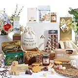 Traditional Treats Gift Hamper | Premium Chocolate, Biscuits, Cake, Coffee, Tea & Fudge | Gourmet Food Hamper for Men & Women | Luxury Gift for Birthdays, Thank Yous & Father's Day