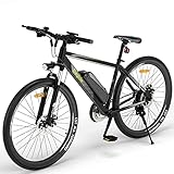 Eleglide Electric Bike for Adults, Mopride 1 Plus 27.5"/29'' E Mountain Bike, Electric Bicycle with 12.5Ah Removable Battery, Commute E-bikeMax Range 100KM, LCD Display, Dual Disc Brake, 21 Speed