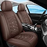 MWGCover Car Seat Covers Universal Fit for Jeep Cherokee Mounty(XJ)/Cherokee SE(XJ)/Cherokee Orvis(XJ)/Cherokee Sport(XJ) Nappa Leather 2+3 Protection Set