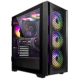 Computek Gaming PC Tower | Intel Core i7-3770 3.90GHz | 16GB RAM | GT730 2GB | 256GB SSD+1TB HDD | 500W 80+ PSU | Black 6 Fan RGB Case | WiFi | Windows 11.