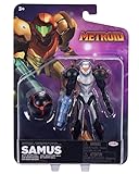 JAKKS Pacific Metroid Phazon Suit Samus Action Figure with Morph Ball Accessory