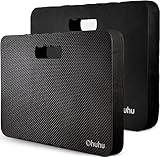 Ohuhu Comfy Garden Kneeling Pad 2 Pack, 4cm Extra Thick Kneeling Mat Comfortable Kneeling Pads for Gardening, Outdoor, Work, Soft EVA Foam Pad Knee Pads Premium Knee Cushion for Yoga & Bath