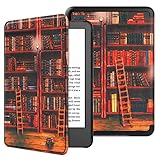 VOVIPO Slimshell Protective Case for All-new Kindle 6 Inch(Fits 2024 and 2022 Releases only,Thin and Lightweight, Foldable Protective Cover-library