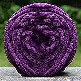 Bluelans® 100% Acrylic Soft Chunky Yarn Knitting Wool 100g, Available in 17 Colours (Dark Purple)