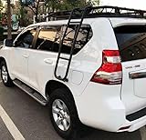 Vehicle Side Rear Metal Ladder Steel Rack Access Roof for 4x4 SUV, Van, Caravan, Motorhome, Roof Rack, 2024 Model