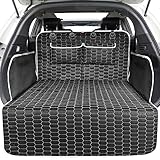 Oasser Car Boot Liner 4-layer Non-slip Waterproof Washable Fabric Car Boot Protector with Bumper Cover Fits Most Cars Unique Pattern Design Durable and Thick Weight 1.6KG