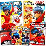 Miraculous Disney Bundle Ladybug Activity Set for Kids - Bundle Ladybug 80pg Coloring Book, Grab n Go Play Pack,Imagine Ink Book, Sticker, and More Ladybug Party Supplies