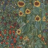 DMC Stitch Kit Farm Garden with Sun, Includes The Canvas Helped 6 pts/cm, Needle, Mouliné Threads and Instructions