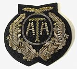 WW2 British ATA Air Transport Auxiliary Peaked Cap Hat Badge New Condition RAF Black