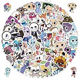 54pcs Dandy's World Stickers,Cartoon Character Stickers Pack，Waterproof Vinyl Decals for Teens Adults Birthday Party Decorations Supplies and Laptop, Water Bottle, Skateboard, Phone Case, Bike