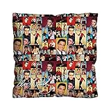 L&S Prints Elvis Presley Coloured Montage Design 18x18 inch Celebrity Cushion