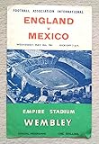 1961 England v Mexico (Friendly) Football Match Programme, Wembley Stadium (10/5/1961)