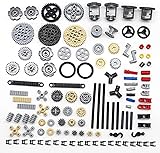 Tirff Technic Spare Parts Building Kit, 116pcs Technic Gear Chain Link Connectors Bricks Sets, Technic Spare Parts Set Compatible with Lego Technic Parts
