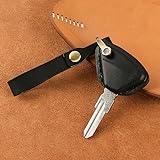 Motorcycle Key Cover Cases for Aprilia RS50 1999-2005, Motorbike Key Case Motorcycle Key Fob Cover Case Keyring Pouch for Remote Key Anti-Scratch Housing,A Black