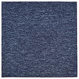 Heavy Duty Polypropylene Carpet Tiles with Bitumen Backing, Blue, 50cm x 50cm, 5 Square Meters