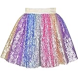 Girls Skirt Rainbow Unicorn Sequin Sparkling Tutu Dancing Age 6 Years