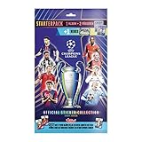 Topps UEFA Champions League Sticker 24/25 - Starter Pack - Includes an 80-Page Sticker Album and 3 Packs (18 Stickers) Including an Extra Glossy Sticker Inside!