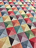 Rhombus Square Woven Gobelin Fabric Material For Upholstery Curtains - 140cm wide - Big Square weave Jacquard (sold by Metre)