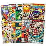 Vintage Comic Book Value Pack- 10 Different DC Marvel Indy Comics- Each a Minimum of 40+ Years Old From 60s, 70s and 80s- No Dupes Or Inappropriate Content- Great Collector Gift for Graphic Novel Fans