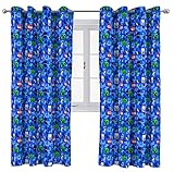 Jay Franco Minecraft Fight Mobs 183cm x 168cm Eyelet Window Curtains - 2 Panels