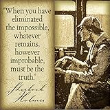 SHERLOCK HOLMES QUOTE: VINTAGE RETRO HANGING METAL SIGN:HOME HOME DECOR GIFT 3