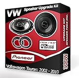 Touran Speaker upgrade Front Door Pioneer car speakers 6.5" 17cm + Adaptor pods 300W