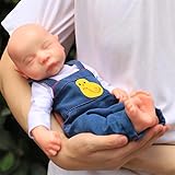 Farious 38CM Realistic Full Silicone Baby Doll,Lifelike Reborn Baby Dolls, Toy, and Collectible.Bald Girl 035