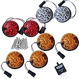 L ROVER FOR DEFENDER NEW WIPAC LED LIGHT LAMP 73MM LENS UPGRADE KIT SET GA1192