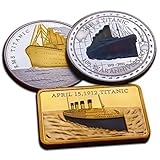 Eillwin Titanic Special 100th Anniversary Collector Set 2x Coin + Bar Nice Collectable Commemorative Coins