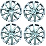VAUXHALL CORSA C (2001-2007) Phoenix 14" Car Wheel Trims Hub Caps Plastic Covers Silver Universal (4pcs)