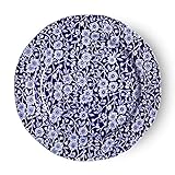 Burleigh Dark Blue Calico Salad or Dessert Plate 21.5 cm by Burleigh