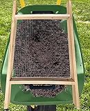 Large Soil Sifter, Dirt Sifter for Gardening, for Use in a Wheelbarrow, Compost Sifter, Garden Sieve for sifting Little Rocks/Top Soil/Peat Moss/Worm/Leaves/Loam Soil/Sand/Gravel (Mesh Screen 1/2")
